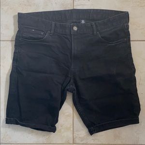 Slim Fit H&M Black Denim Shirts